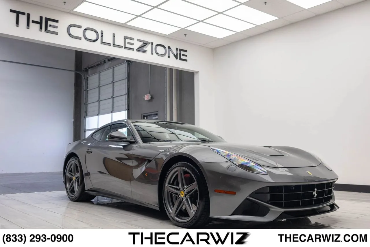 A Ferrari F12 Berlinetta in The Collezione showroom