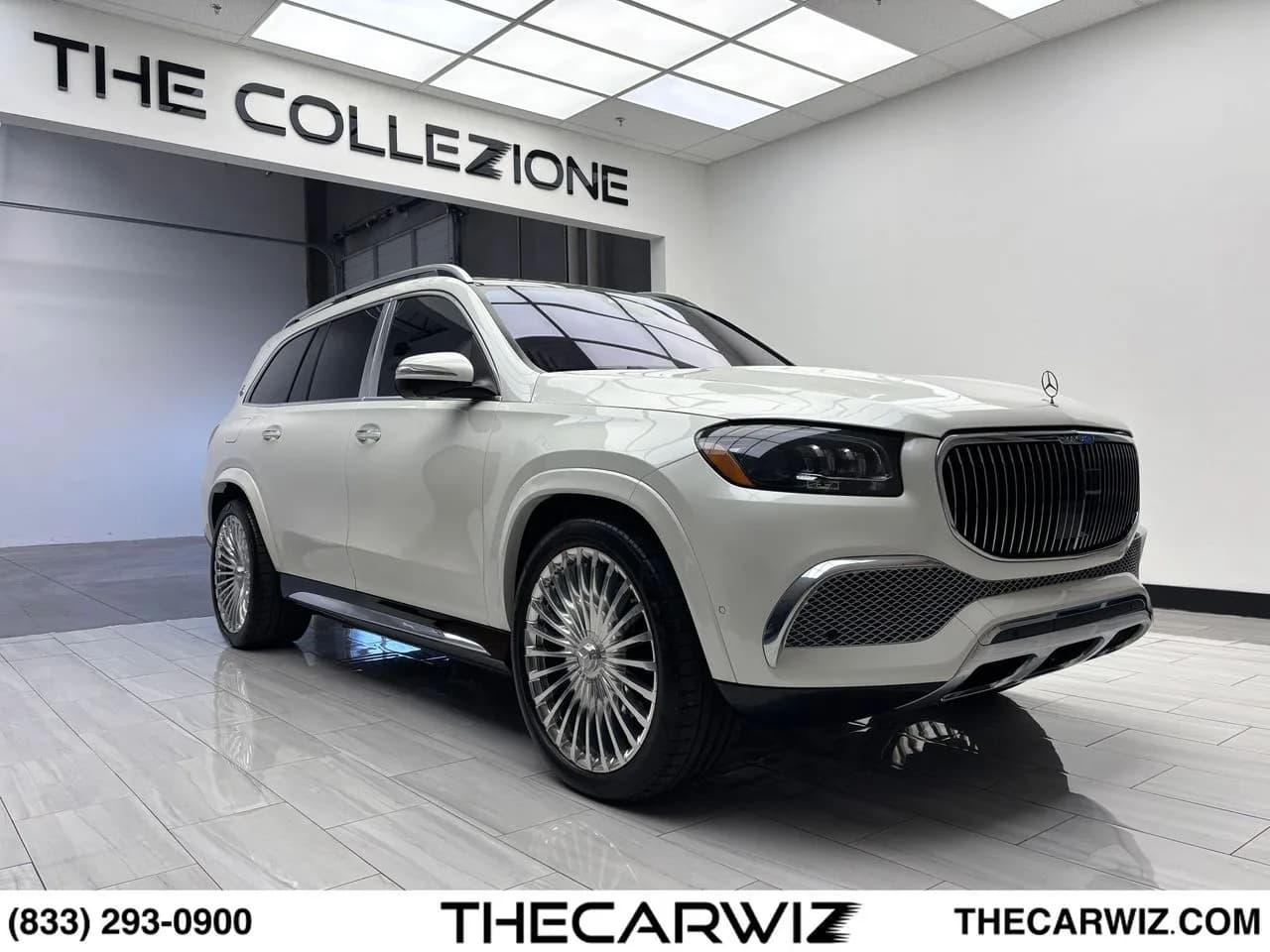 2022 Mercedes-Benz GLS Maybach GLS 600 AWD in MANUFAKTUR Diamond White Bright at The Collezione, Las Vegas