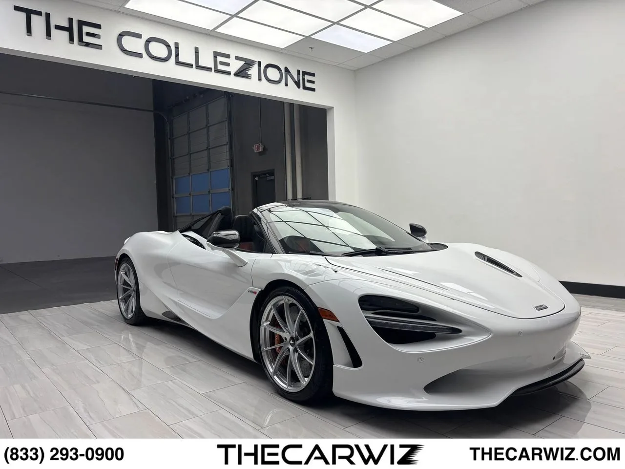 2024 McLaren 750S RWD in Silica White at The Collezione, Las Vegas