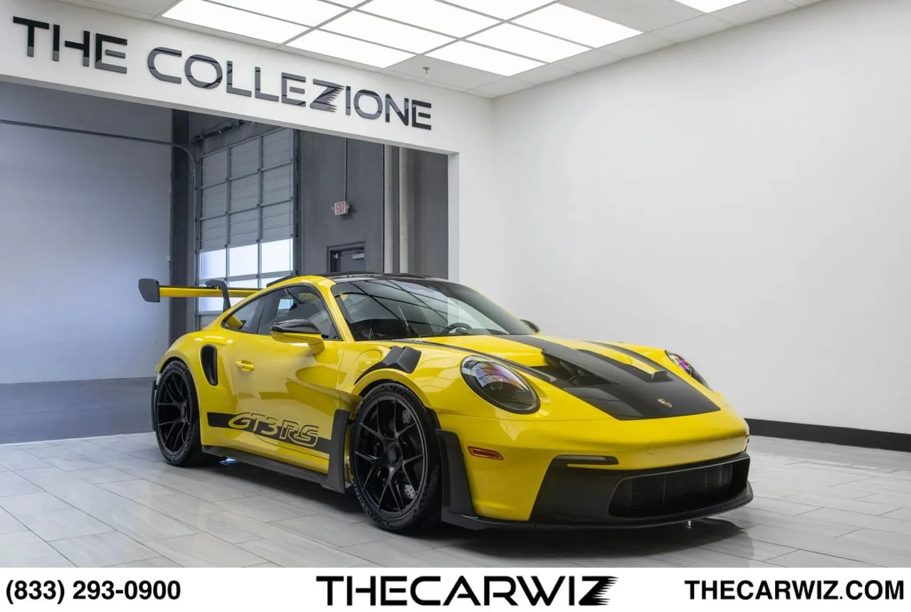 2024 Porsche 911 GT3 RS RWD in Racing Yellow at The Collezione, Las Vegas