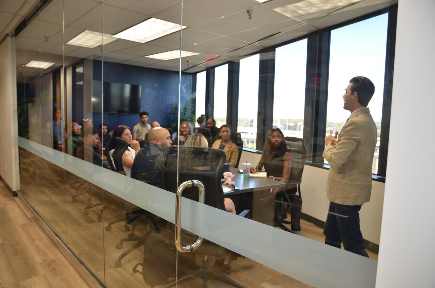 Team meeting in the boardroom